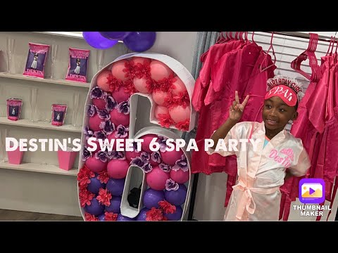 Destin’s Sweet 6 spa party!!!! Girls sleepover ideas
