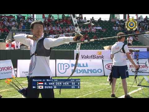 Rick van der Ven v Sung Wookyeong – recurve junior men gold | World Archery Youth Championships 2009