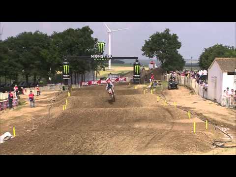 EMX125 of France 2014 Davy Pootjes Crash - Motocross