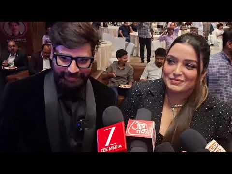 Rakesh Mishra and Amrapali Dubey reached the inauguration of Solfa Music World