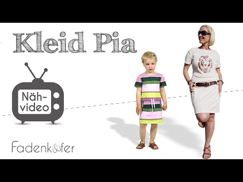Nähanleitung Kleid Pia Damen und Kinder