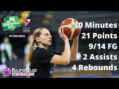 Marine Johannes 21 Points vs ACS Sepsi - Eurocup 2022-23