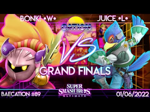 Baecation #89 Grand Finals - Bonk! (Meta Knight) Vs. Juice (Falco) - SSBU Tournament