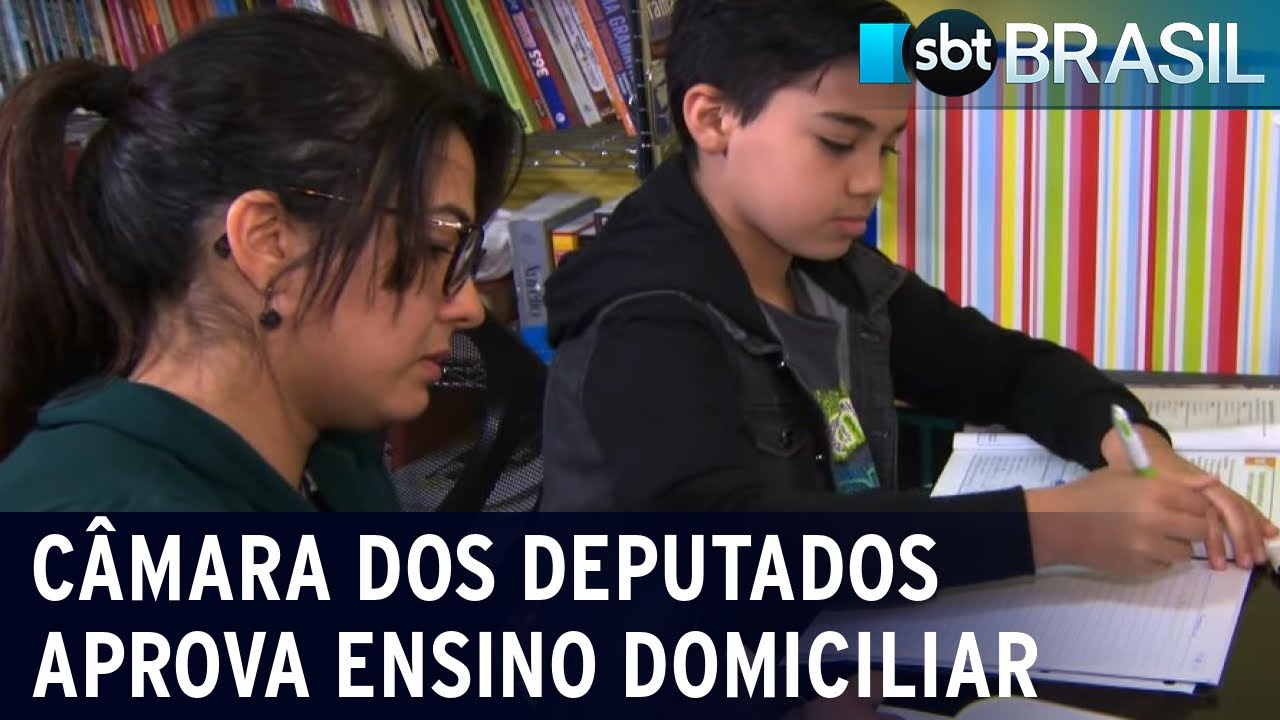 Câmara dos Deputados aprova ensino domiciliar | SBT Brasil (19/05/22)