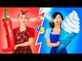 Hot vs Cold Challenge / Girl on Fire vs Icy Girl