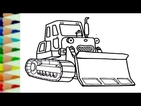 10 Ide Gambar Sketsa Kendaraan Traktor Kartun - Tea And Lead