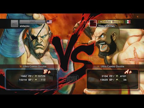 [USF4] alxlazmx (Sagat) vs. T0mcat Pr0wL (Zangief) [Ranked Match]