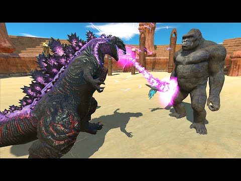 SHIN GODZILLA vs KING KONG AT ARENA - Animal Revolt Battle Simulator