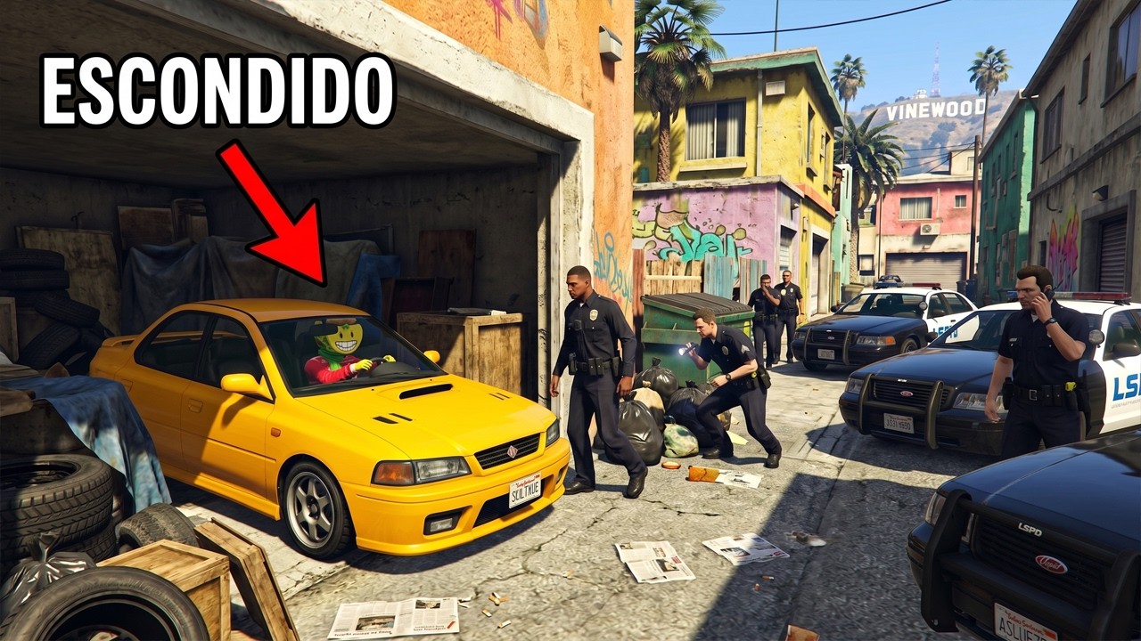 ESCONDITE CON COCHES!! RISAS Y MAS RISAS!! - GTA 5 ONLINE