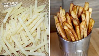 Make REAL Homemade Freezer Fries (DIY frozen French fries from scratch w/ fresh potatoes)