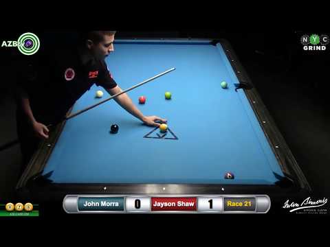 Jayson Shaw vs John Morra - 2015 Race to 21 9-Ball Part 1