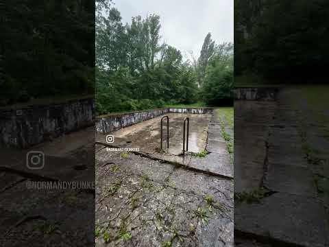 Hitler’s swimming pool at the Wolfsschlucht II Fuhrer HQ bunker site - Margival, France #dday80 #ww2