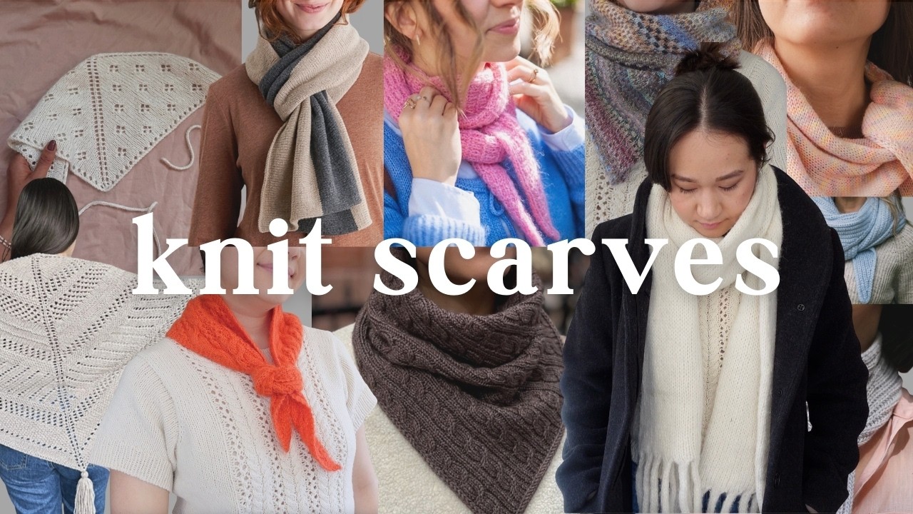 Knitting a Scarf Doesn't Have to be Boring...Scarves I've Made and Pattern Ideas
