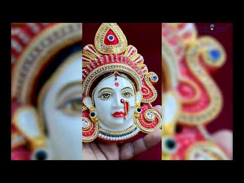 Goddess laxmi Maa Decorative Face For Puja Vratam video