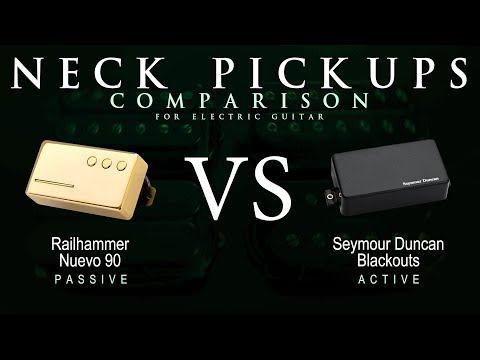 Railhammer NUEVO 90 vs Seymour Duncan BLACKOUTS - Neck Guitar Pickup Comparison Tone Demo