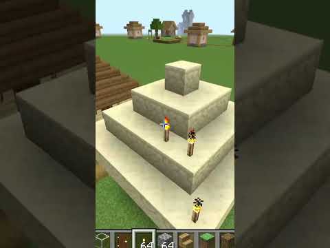 I build Small Village in Minecraft Creative mode 2023 Day 1014 #shorts