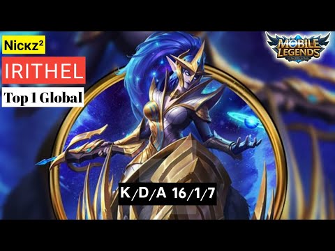 Top 1 Global Irithel [by Nicĸz²] Gameplay&Build - Mobile legends