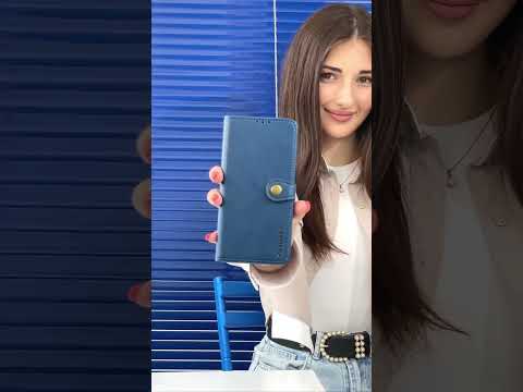 Чехол для Xiaomi Redmi 13C / Poco C65 книжка GALLANT с подставкой и визитницей, с хлястиком коричневый - фото 1 - id-p2998043470