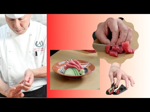 ONE POUND OF BLUEFIN TUNA AKAMI PREPARED FOUR WAYS : feat Master Sushi Chef Andy Matsuda