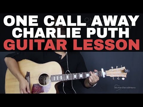 One Call Away Charlie Puth Guitar Tutorial Lesson Acoustic - Easy