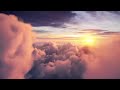 4K UHD 10 hours - Flying Above Clouds with Relaxing Music, loop - calming, meditation, nature