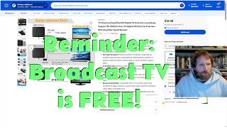 Reminder: Broadcast TV is FREE! Digital antenna and broadcast TV guide