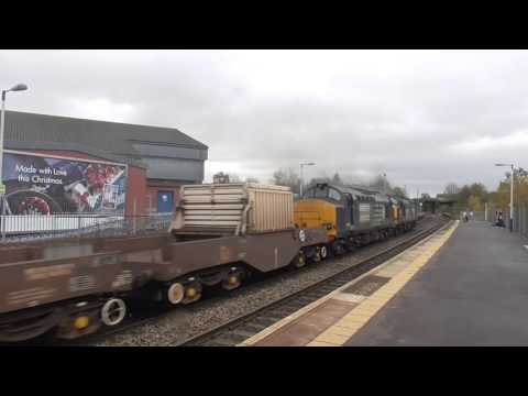 DRS 37059 & 37611 Big horns & thrash & clag with Bridgwater flasks