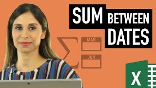 Excel SUMIFS Date Range Formula | Sum between dates & sum with multiple criteria