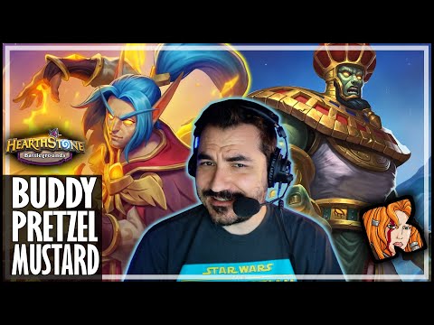 SPICY PRETZEL MUSTARD WITH BUDDIES?! - Hearthstone Battlegrounds