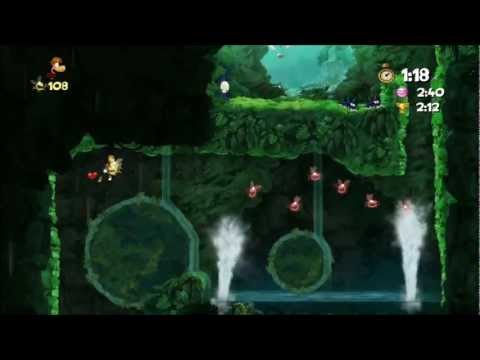 Rayman Origins (1080i HD) Walkthrough Part 58 - Climb Out - Time Trial (1:39)