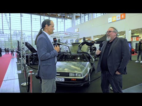 Retro Classics Bavaria 2021 Nürnberg - Andreas Pohl präsentiert seinen "eLorean"