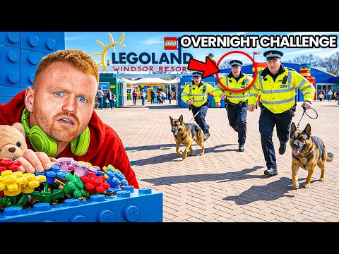 SECURITY DOGS SEARCHED FOR US ALL NIGHT! Legoland overnight challenge!