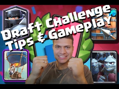 Draft Challenge - Tips & Gameplay (CRAZY FINISHES) Clash Royale