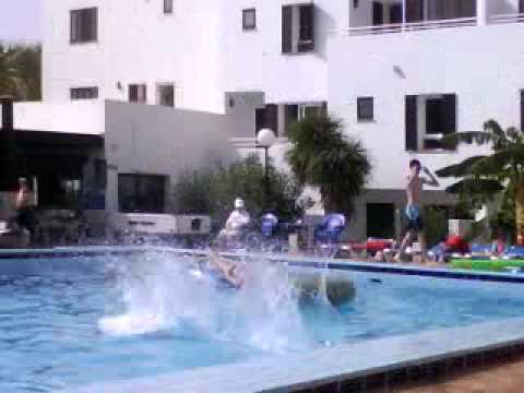 emily marshall diving in the pool club migjorn ibiza