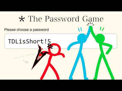 Let's Make The BEST Password | The Password Game