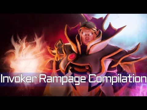 Dota 2 Invoker Pro Rampage Compilation