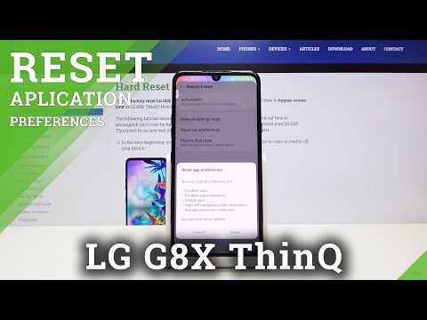 How to Reset App Preferences in LG G8X ThinQ – App Settings