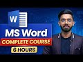 MS Word Complete Course In Hindi Basic To Advanced Full 6 Hours Training For Job Office