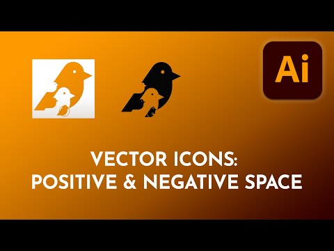[Illustrator Tutorial] Work with negative and positive space using simple vector icons