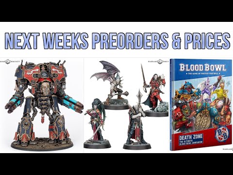 Next weekends preorders and pricing.