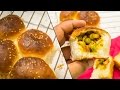 Stuffed Buns Recipe | Surprise Inside Ladi Pav Bread Feather Soft Recipe | Eggless Baking
