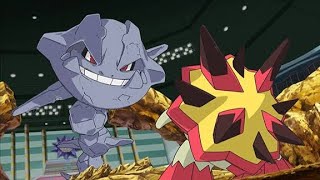 Brock's Mega Steelix vs Kiawei's Turtonator  [AMV]