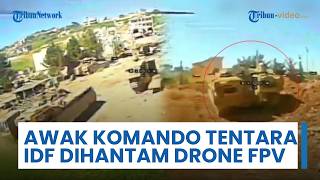 Lapis Baja Namer Militer Israel yang Mengangkut Awak Komando Tentara Dihantam Drone FPV Hizbullah