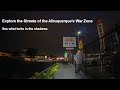 E-Bike Ride Through the Albuquerque War Zone at night