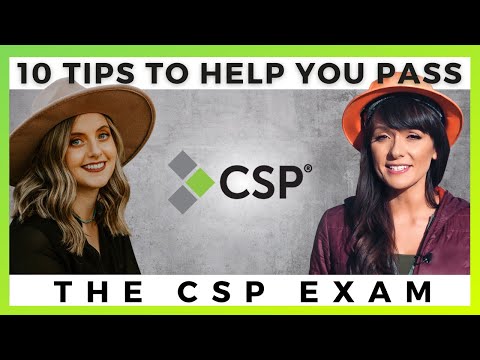 10 TIPS TO HELP YOU PASS THE CSP EXAM | By Ally Safety
