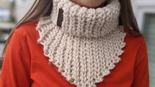 Crochet Bulky Bandana Cowl for Women