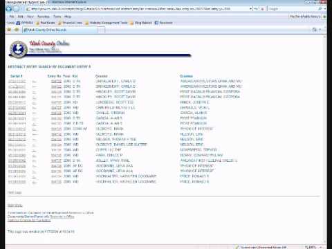 Utah County Document Number Search