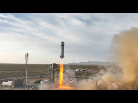 Blue Origin space flight launches with all-female crew including Katy Perry | AFP
