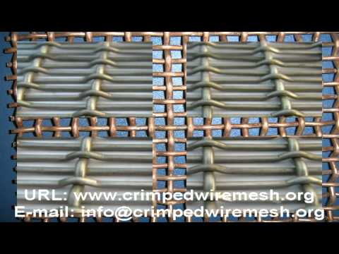 Crimped wire mesh and crimped weaving type