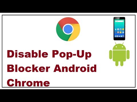 Part of a video titled how to enable or disable pop up blocker Android Google Chrome